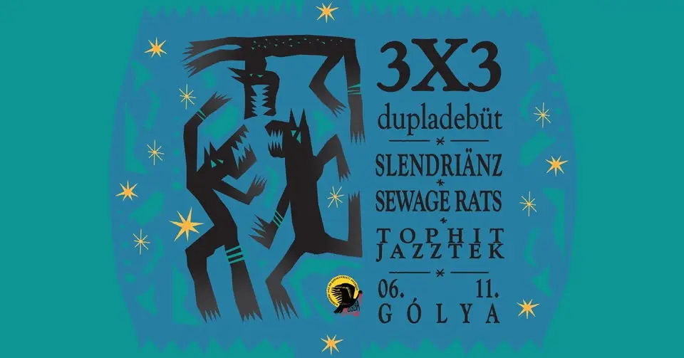 Slendriänz, Sewage Rats, Tophit Jazztek koncert Budapesten (Gólya)